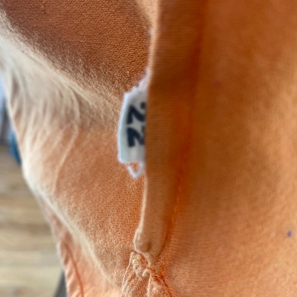 Cold Storage Foul Weather Gear Mens Orange Cotton Twill Shirt Long Sleeve Large - Picture 10 of 10